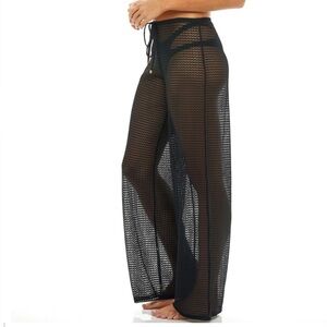 NWT…Jordan Taylor Black Sheer Coverup Pants. Size Small